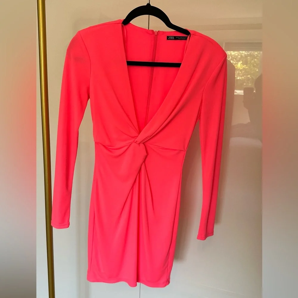 Long sleeve short Zara dress - Picture 3 of 4